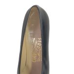 Logo of on sale pre-owned Salvatore Ferragamo Vintage Squared Toe Block Heels.