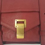Close up details of pre-owned Proenza Schouler Small Leather Crossbody Bag.