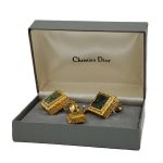 Pre-owned Christian Dior Vintage Men’s Tie Clip in gold, with box.